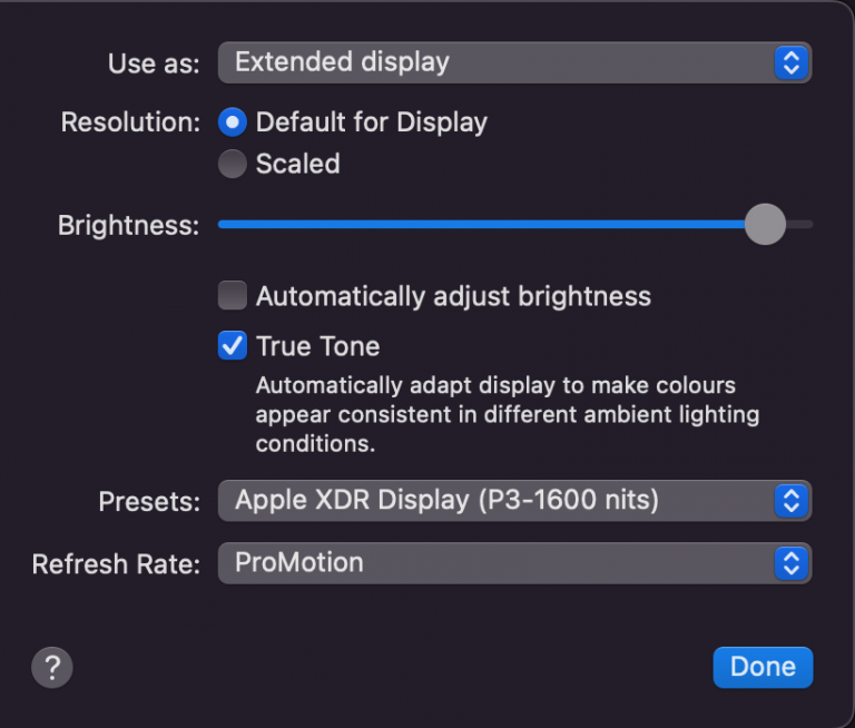 auto adjust brightness mac